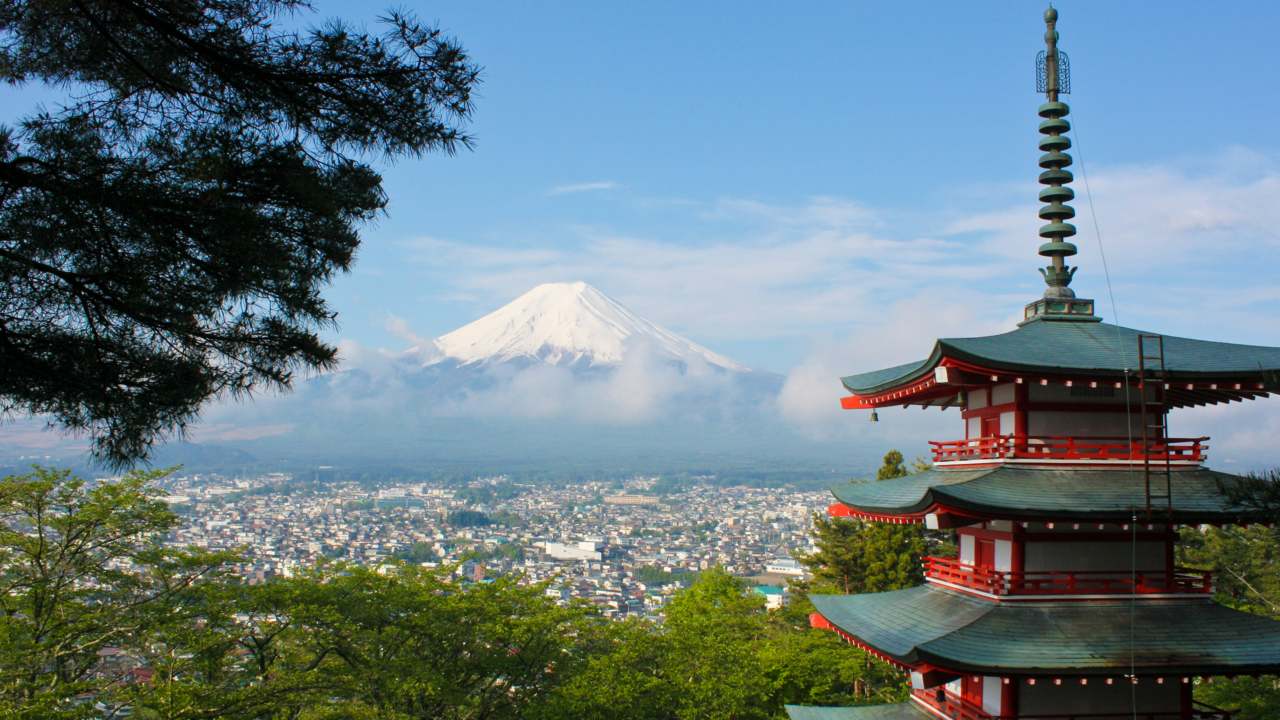 imagen de un templo de japón