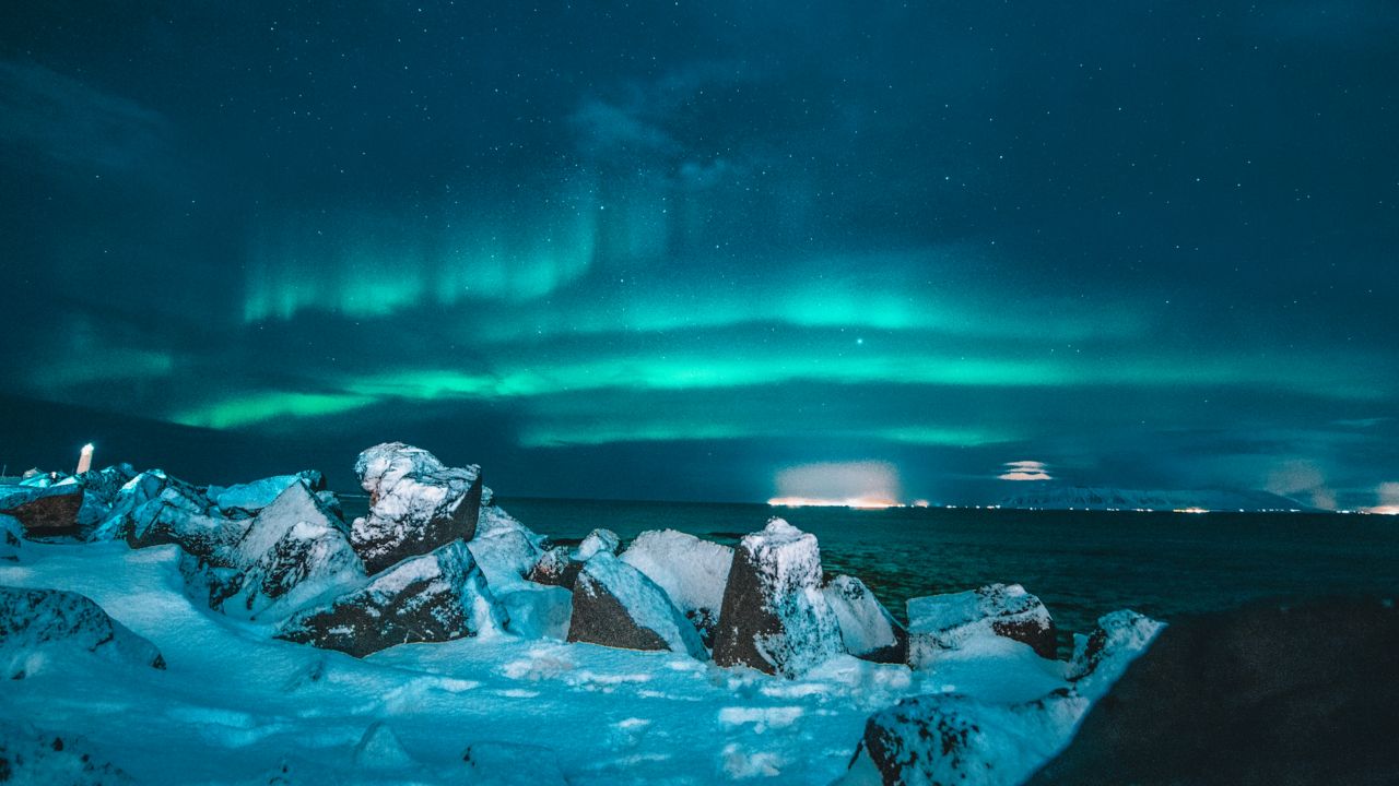 imagen de una aurora boreal