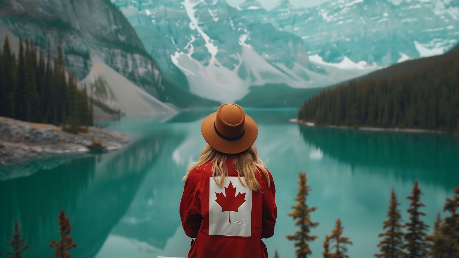 Imagen de una persona con una sudadera de Canadá